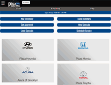 Tablet Screenshot of plazaautomall.com